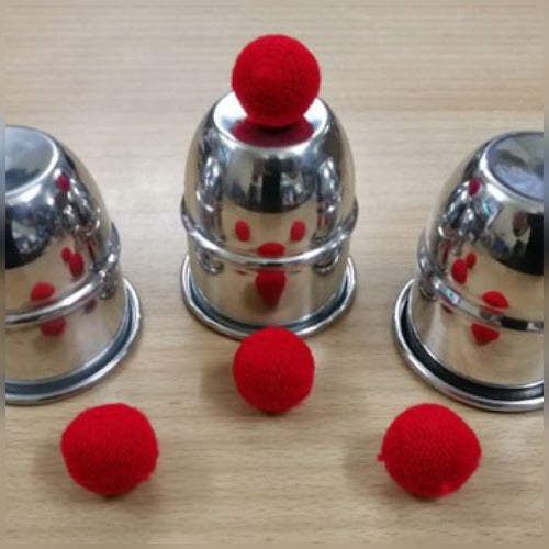 Cups and Balls - Aluminum - Small plus book by Tom Osborne