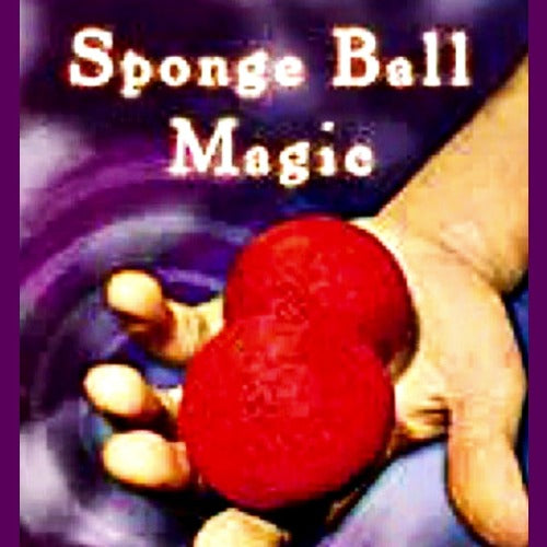 4 RED GOSHMAN SPONGE BALLS + Sponge Ball Magic Book ez to learn!