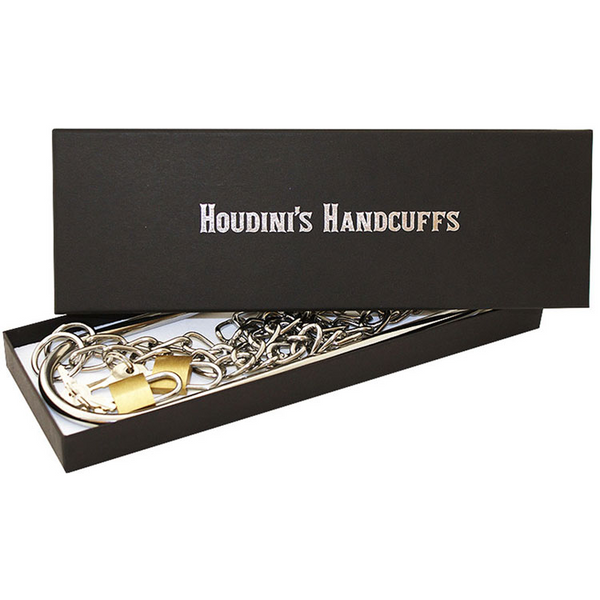 Houdinis Handcuffs Chrome with Padlocks