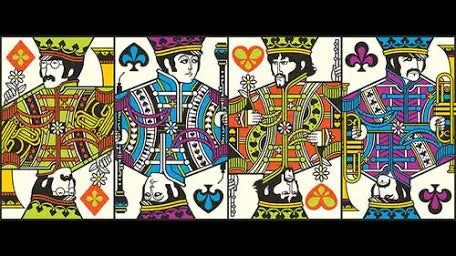 The Beatles (Blue) Playing Cards by theory11