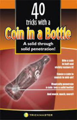 COIN IN BOTTLE Tango folding half real US half dollar + 40 trick book