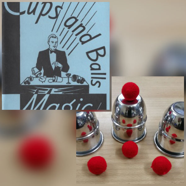 Cups and Balls - Aluminum - Small plus book by Tom Osborne