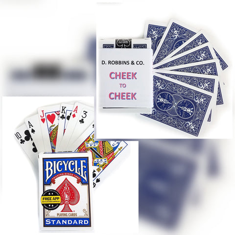 Magic Cards-Check to Cheek- Bicycle Blue Back