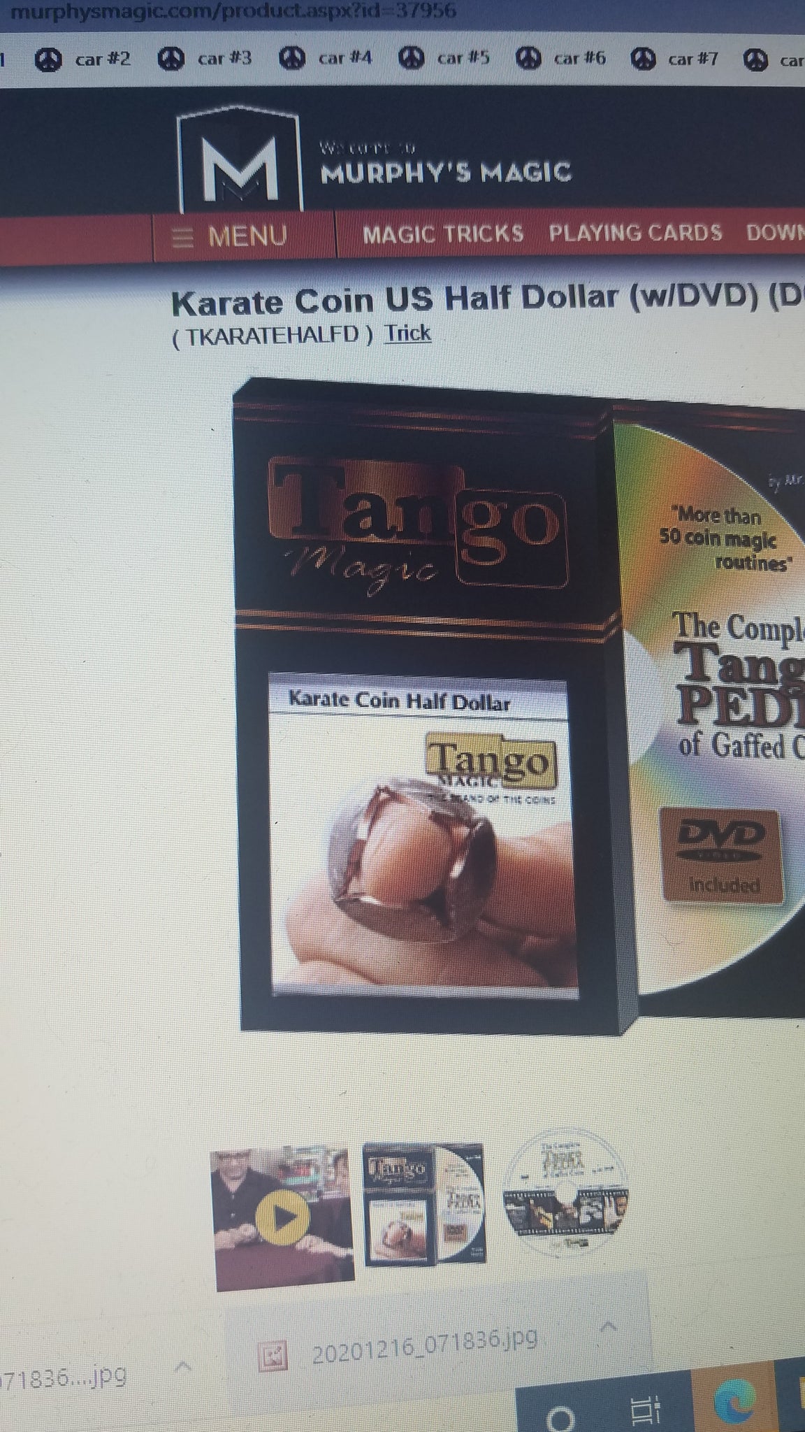 Karate Coin US Half Dollar (w online /DVD) (D0072) by Tango
