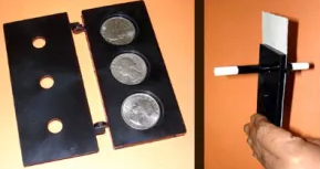 Wand Through Coins