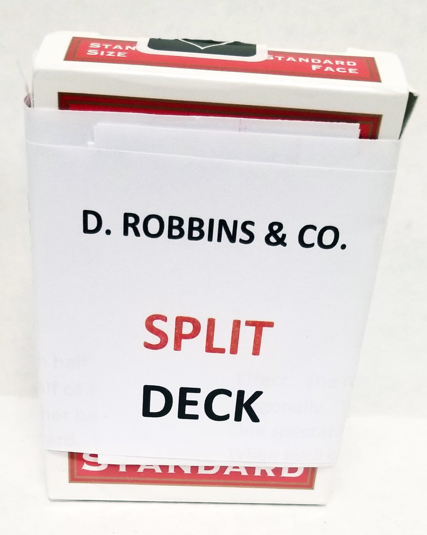 Split Deck - Bicycle Poker (E-Z) - Red backs