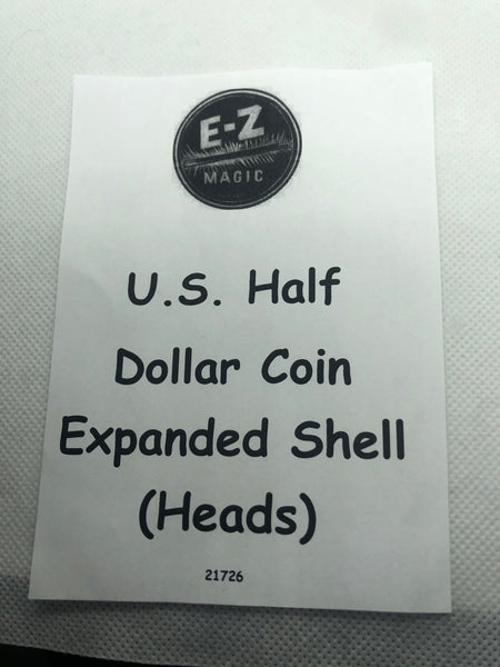 U.S. Half Dollar Coin Expanded Shell (Heads)
