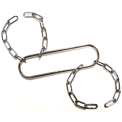 Houdinis Handcuffs Chrome with Padlocks