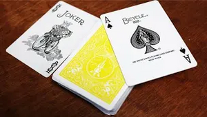 Bicycle Yellow Playing Cards by US Playing Cards Co